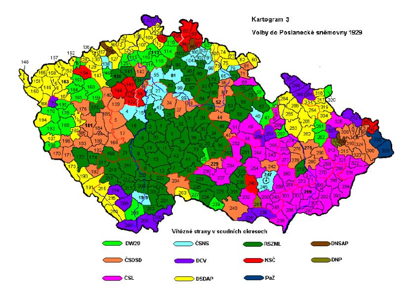 Czechoslovakia. Legislative Election 1929 - Electoral Geography 2.0